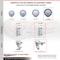 Service Caster 5 Inch Blue Poly Wheel Swivel 7/8 Inch Square Stem Caster Set Total Lock Brake SCC-SQTTL20S514-PPUB-BLUE-78-4 - alternate 5